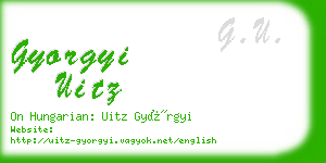 gyorgyi uitz business card